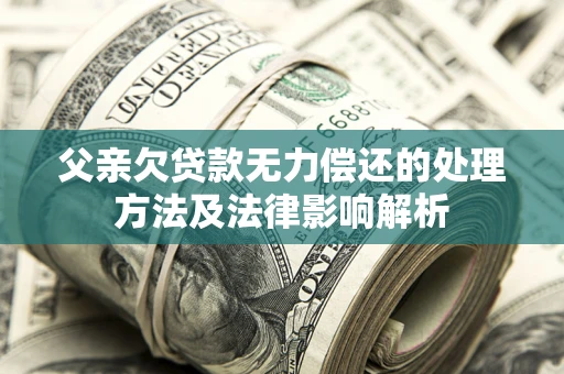 北京父亲欠贷款无力偿还的处理方法及法律影响解析