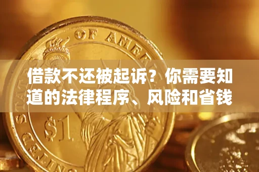 北京借款不还被起诉？你需要知道的法律程序、风险和省钱技巧