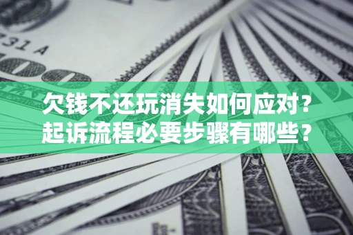 北京欠钱不还玩消失如何应对？起诉流程必要步骤有哪些？